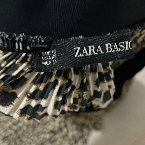 Zara animal print wide leg pants - Picture 4 of 6